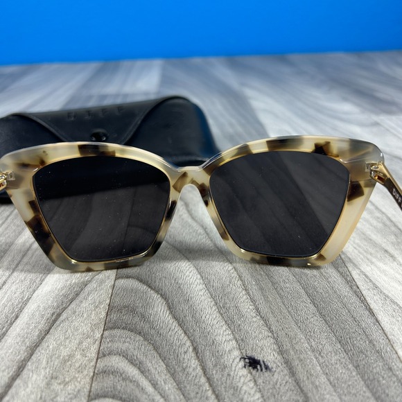 DIFF Becky IV CT-BB189 Glasses Cat‎ Eye Cream Tortoise Polarized  56-16-145